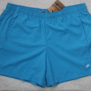 Nike Running Training Shorts L Turquoise Blue Athletic Women`s New